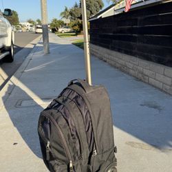 SAVE $100 67% offJansport driver rolling roller backpack wheels laptop bag excellent condition black