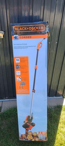 black & decker corded 2-1 chainsaw