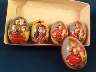 Vintage Tin Litho Eggs