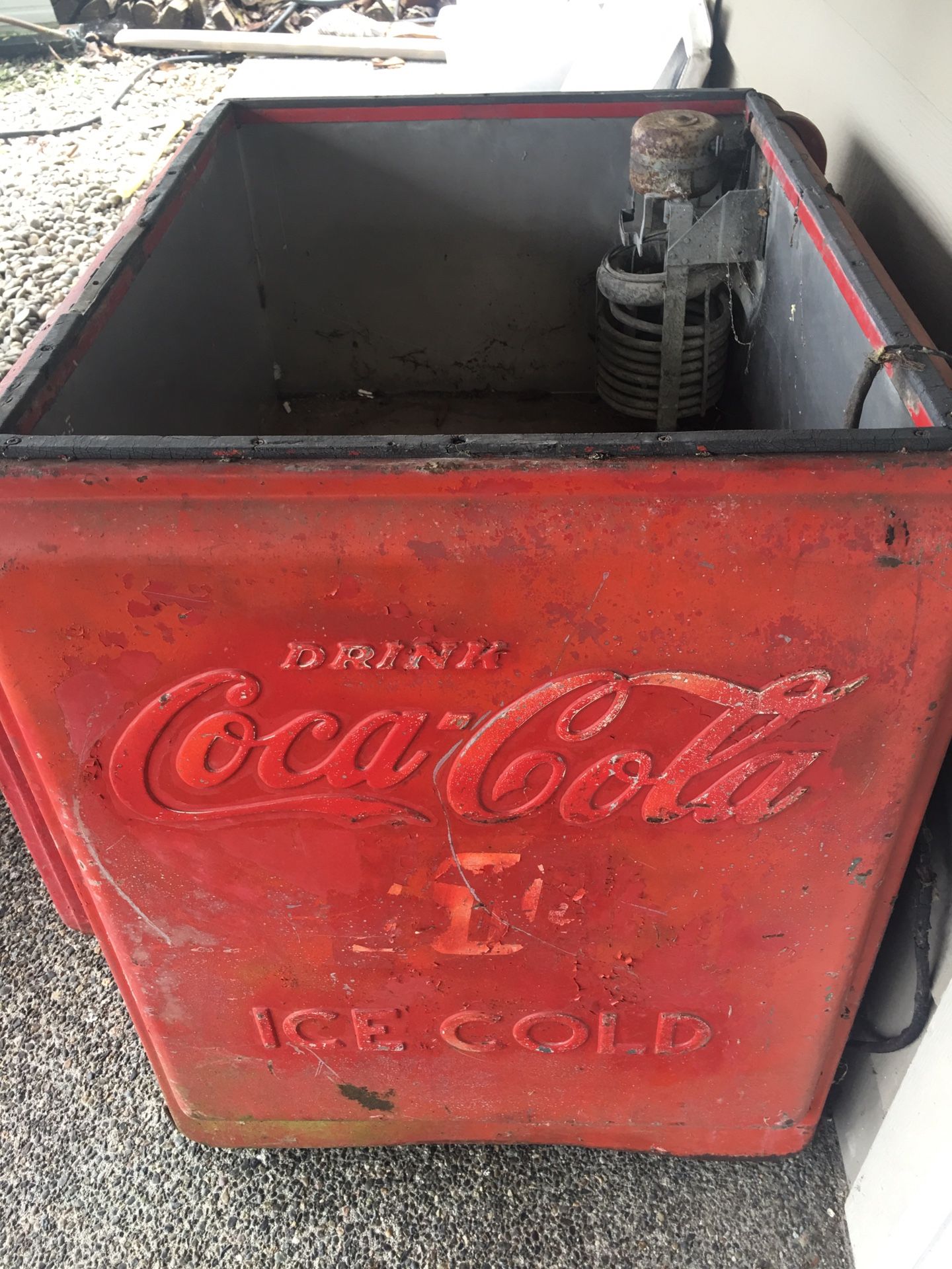 1930s Coca-Cola soda cooler.