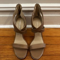 Kenneth Cole Nude Leather Heels 