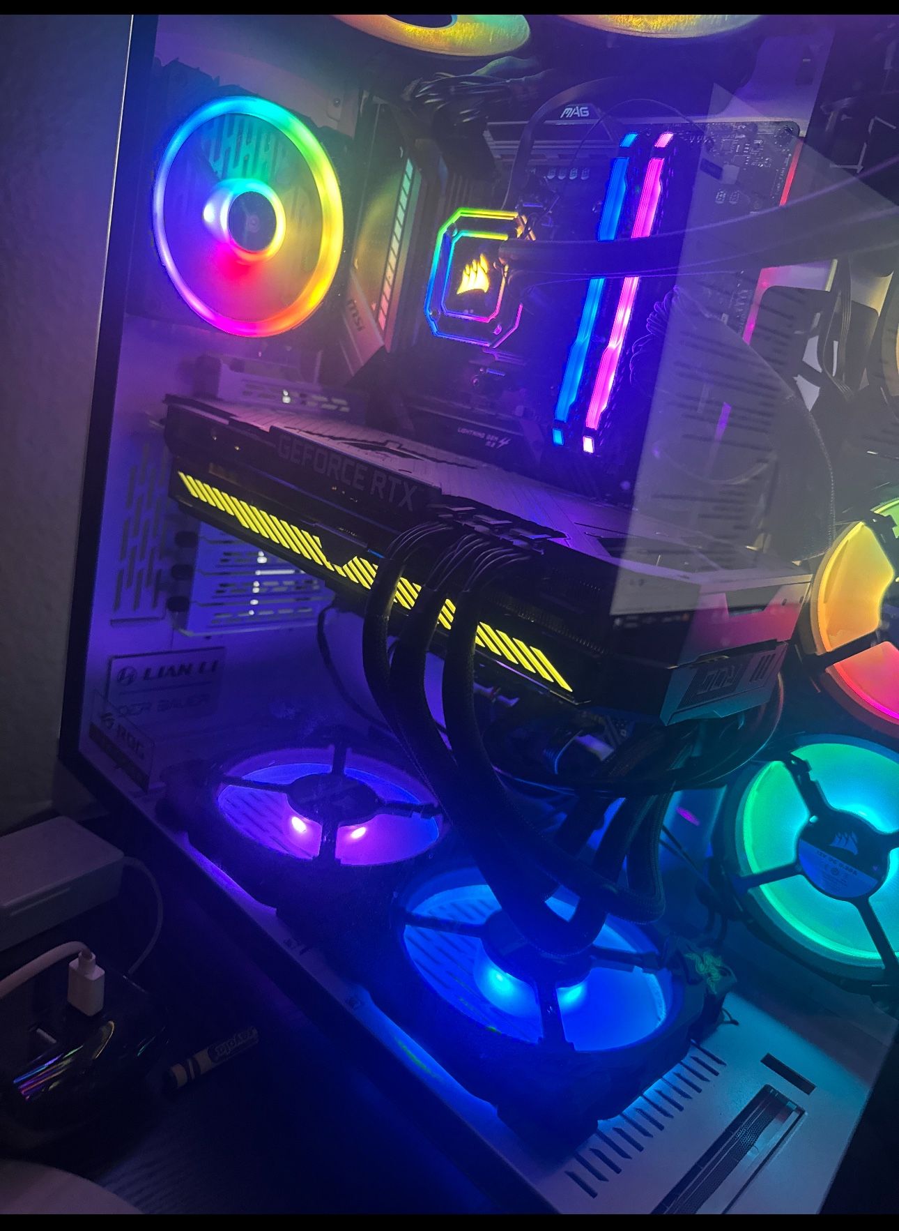 High-End Gaming PC | Ryzen 9 5950X | RTX 3080 Strix | 32GB DDR4 RAM | 5TB SSD | 1000W Platinum | Lian Li O11 XL