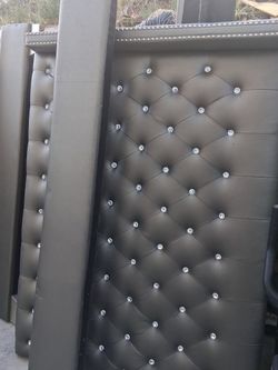 Fake gemstone bed frame