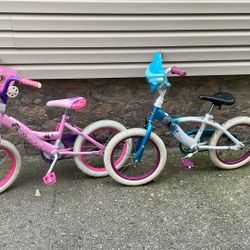 Kids Bicycles 16 Inch Wheels Good Condition 
