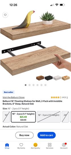 Floating shelves