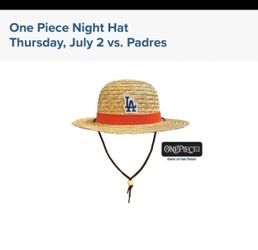 2026 ONE PIECE x Dodgers Straw Hat 7/2/26 SGA LA Luffy Limited Edition