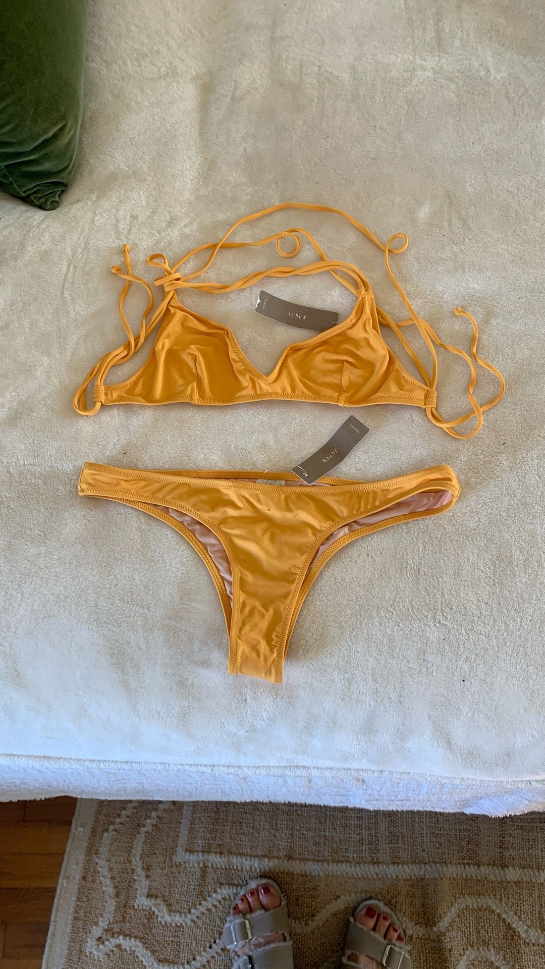 JCrew Gold Bikini Set