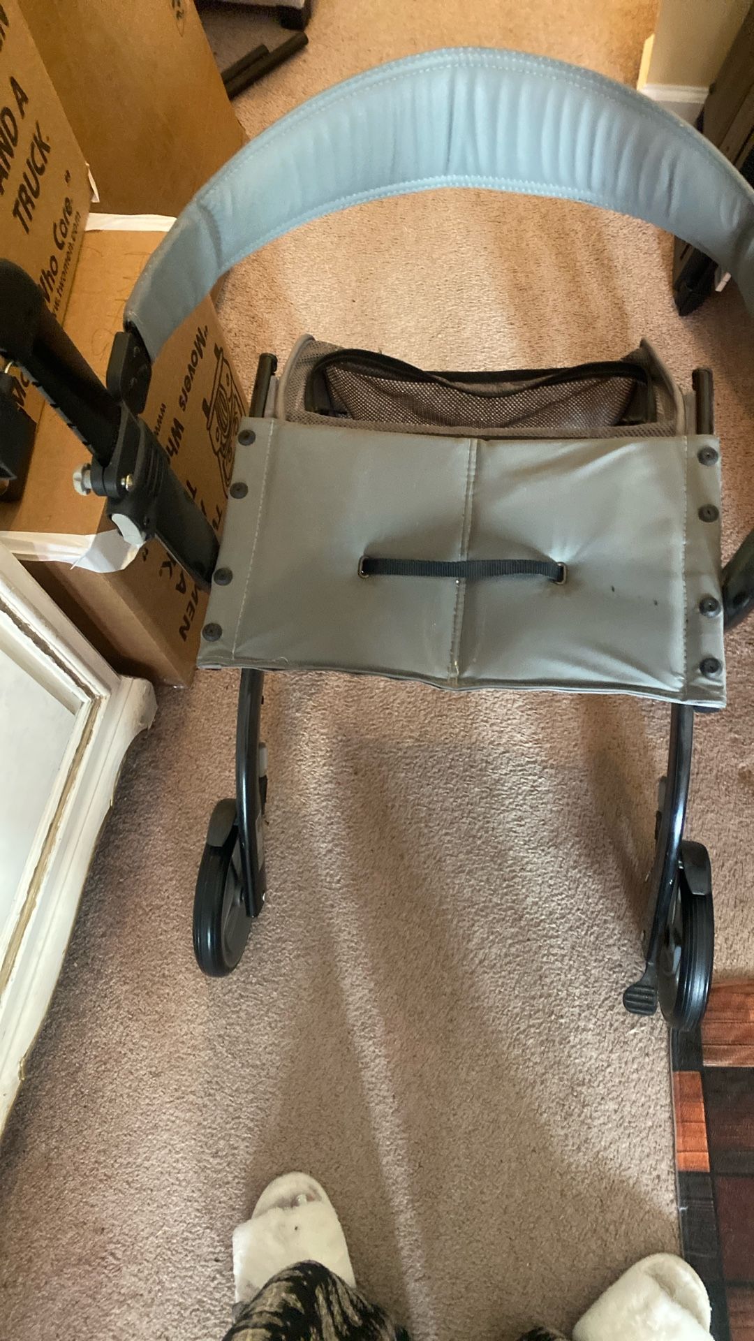 Grey And Black Seating Walker