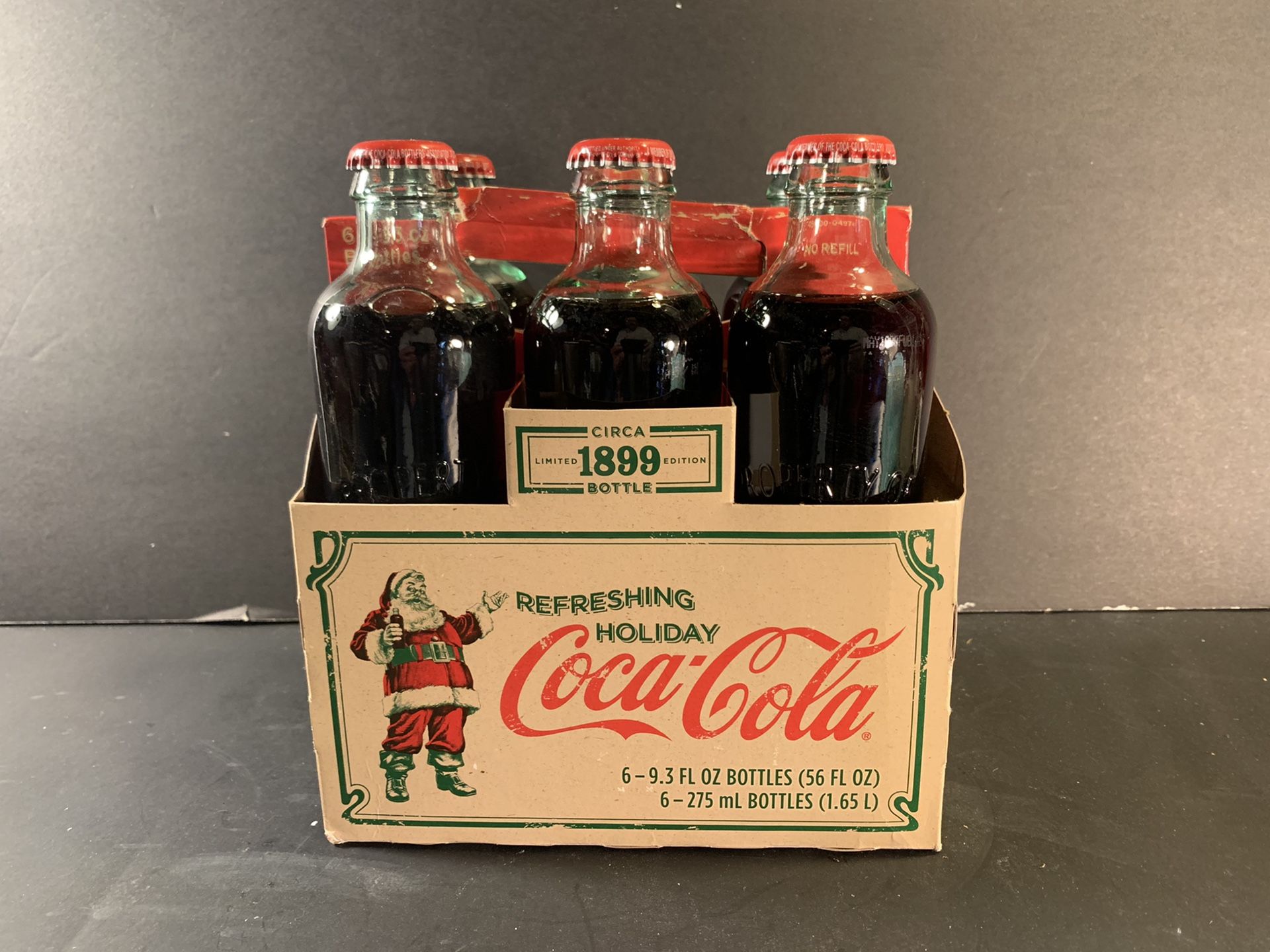 COCA-COLA 1899 Limited-Edition Glass-Bottle Six-Pack Replica