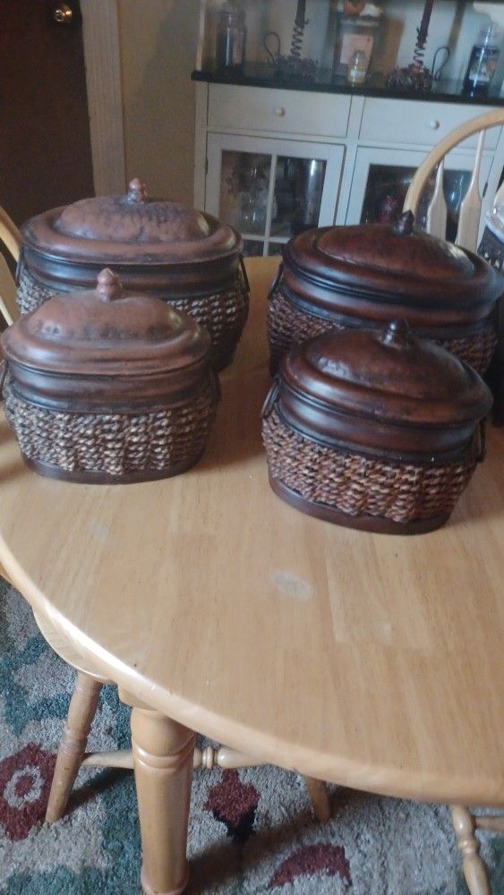 Wicker Storage Pieces! Set Of 2