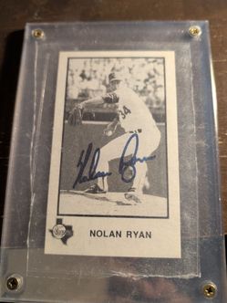 Nolan Ryan autographed.