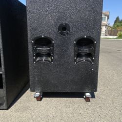 2 SerwinVega  18” Subwoofers  Bocinas Para Bajos