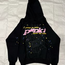 sp5der pink V2 hoodie “black