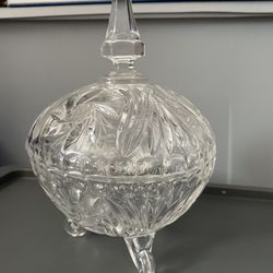 Vintage Crystal Candy Dish