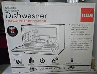RCA Countertop Dishwasher RDW3208-B – Unopened/Sealed Box – 6 Place Settings