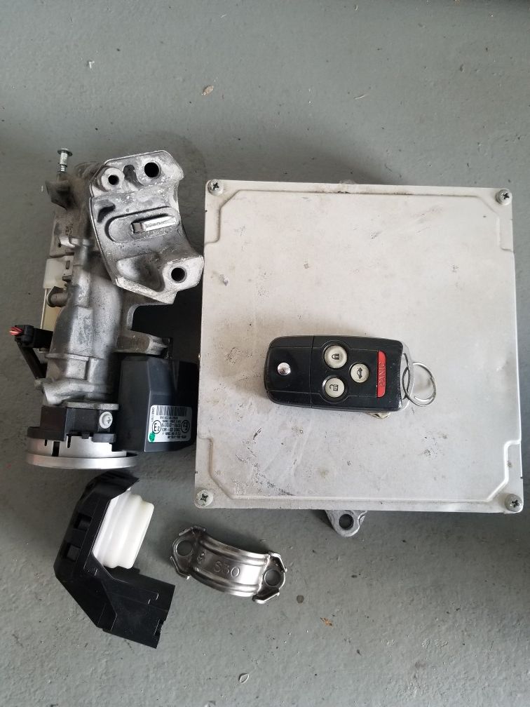 07-08 acura tl type s ecu computer w/ignition and keys