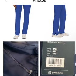 2XL Straight leg Cargo Pant by MedCouture Super Soft Scrubs