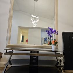 High Gloss Black Glass TV Stand