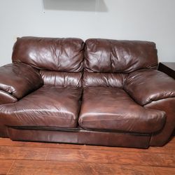 Genuine Leather Sofa Loveseat