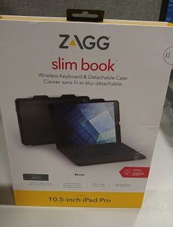 ZAGG Slim Book Wireless Keyboard & Detachable Case for 10.5-inch iPad Pro - Black (Open Box / Unused)