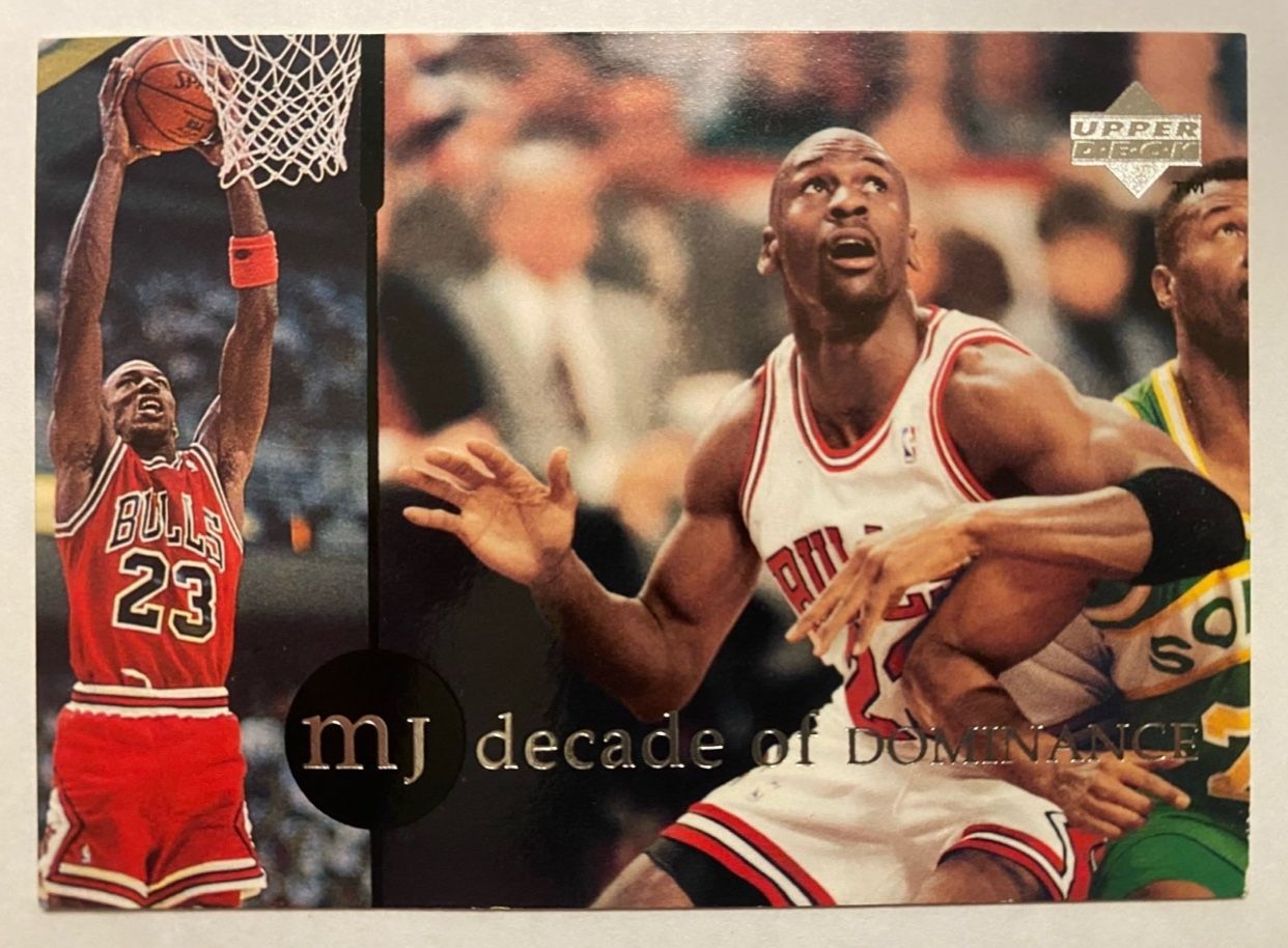 NBA basketball card 1997 Michael Jordan upper deck