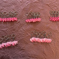 Breast Cancer Key Chains Each One $2