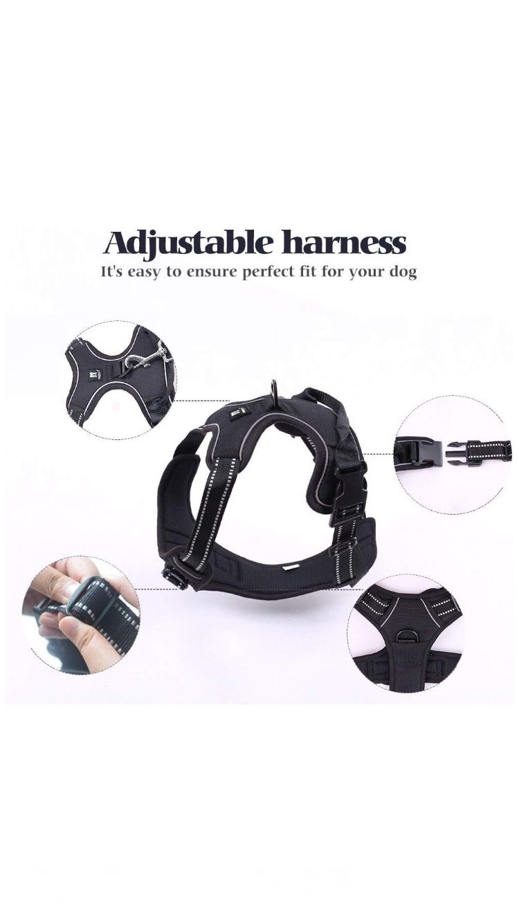 RABBITGOO Dog Harness No-Pull Pet Harness Adjustable Outdoor Pet Vest 3M Reflective Oxford Material Vest for Dogs Easy Control for (extra small)