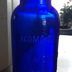 2 Vintage Bromo-seltzer Bottles