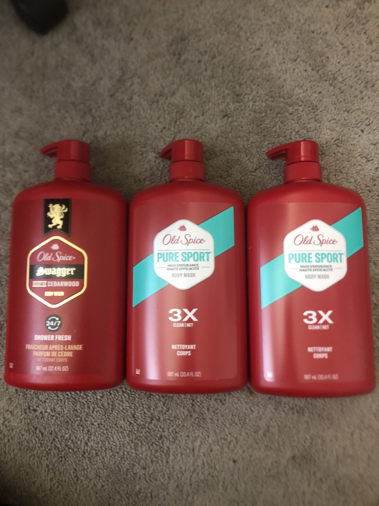 3 Old Spice Body Wash