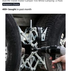 X-Shaped RV Stabilizer Wheel Chocks