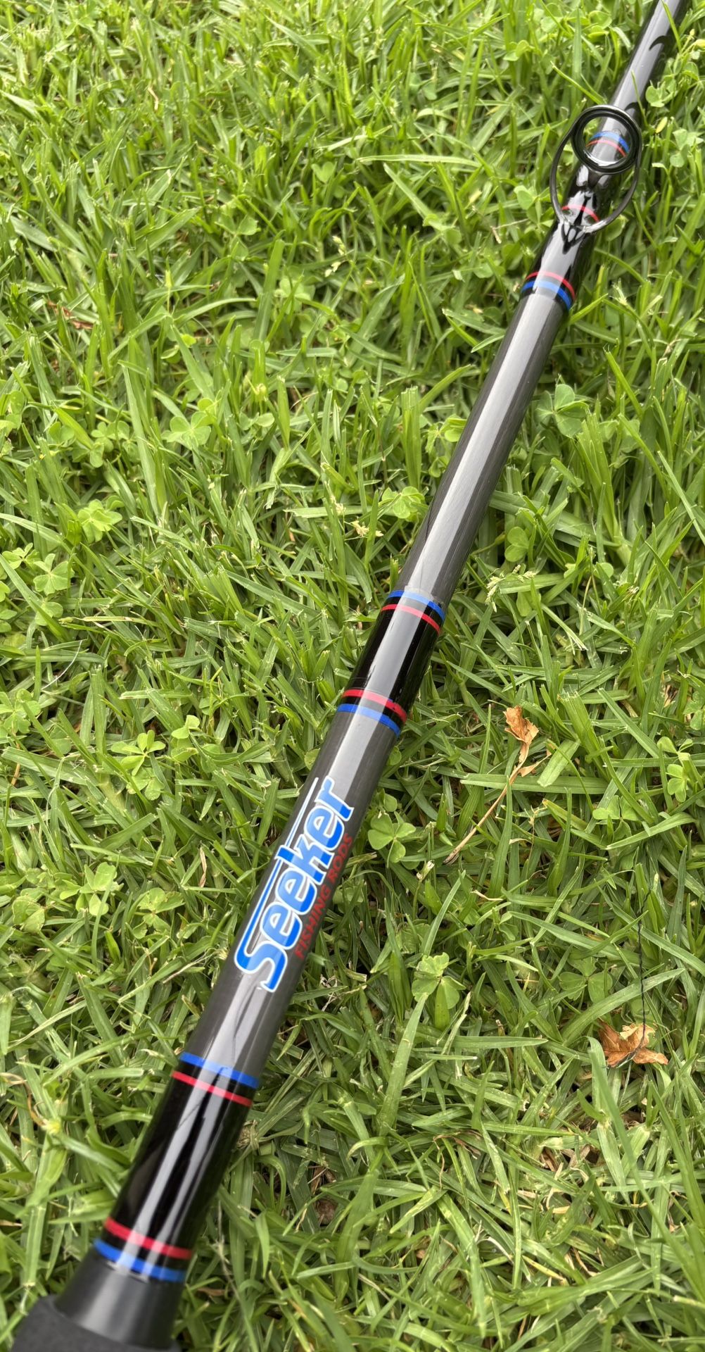 Seeker Black Steel Fishing Rod Brand New