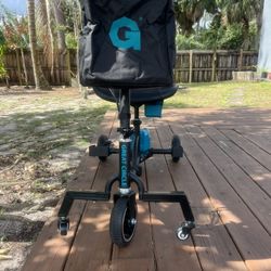 3 Wheels, 35 lb Folding Aluminum Frame, Anti-Tip Footrests, Includes (1) 48V 2Ah Li-Ion Battery and Charger, Supports 275 lbs, Airline Friendly