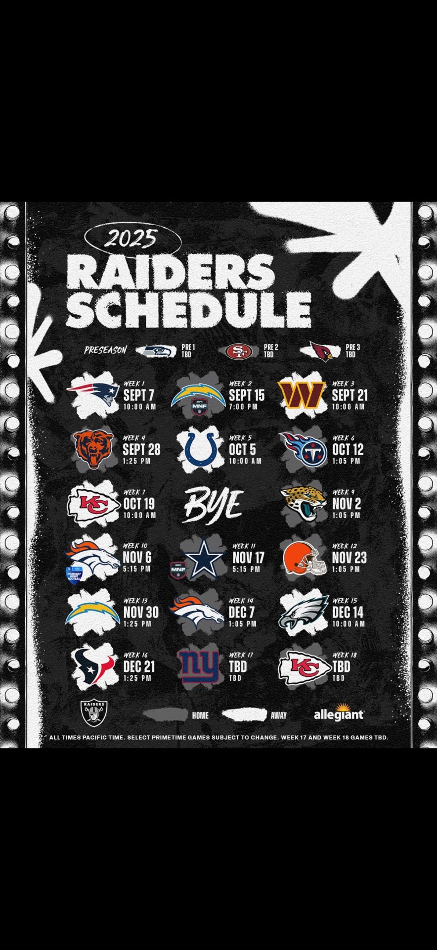 Raiders Season Tickets