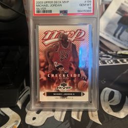 2003 Upper Deck MVP Michael Jordan PSA 10 
