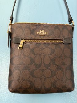 New Coach Signature Rowan File Crossbody Bag C1554