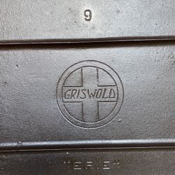 Griswold cast iron #9 long skillet