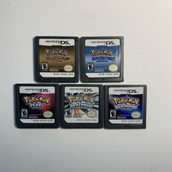 Pokemon Gameboy DS Games Lot of 5
