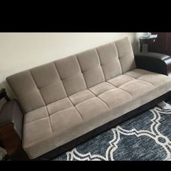 2 convertible microfiber sofa sets with storage