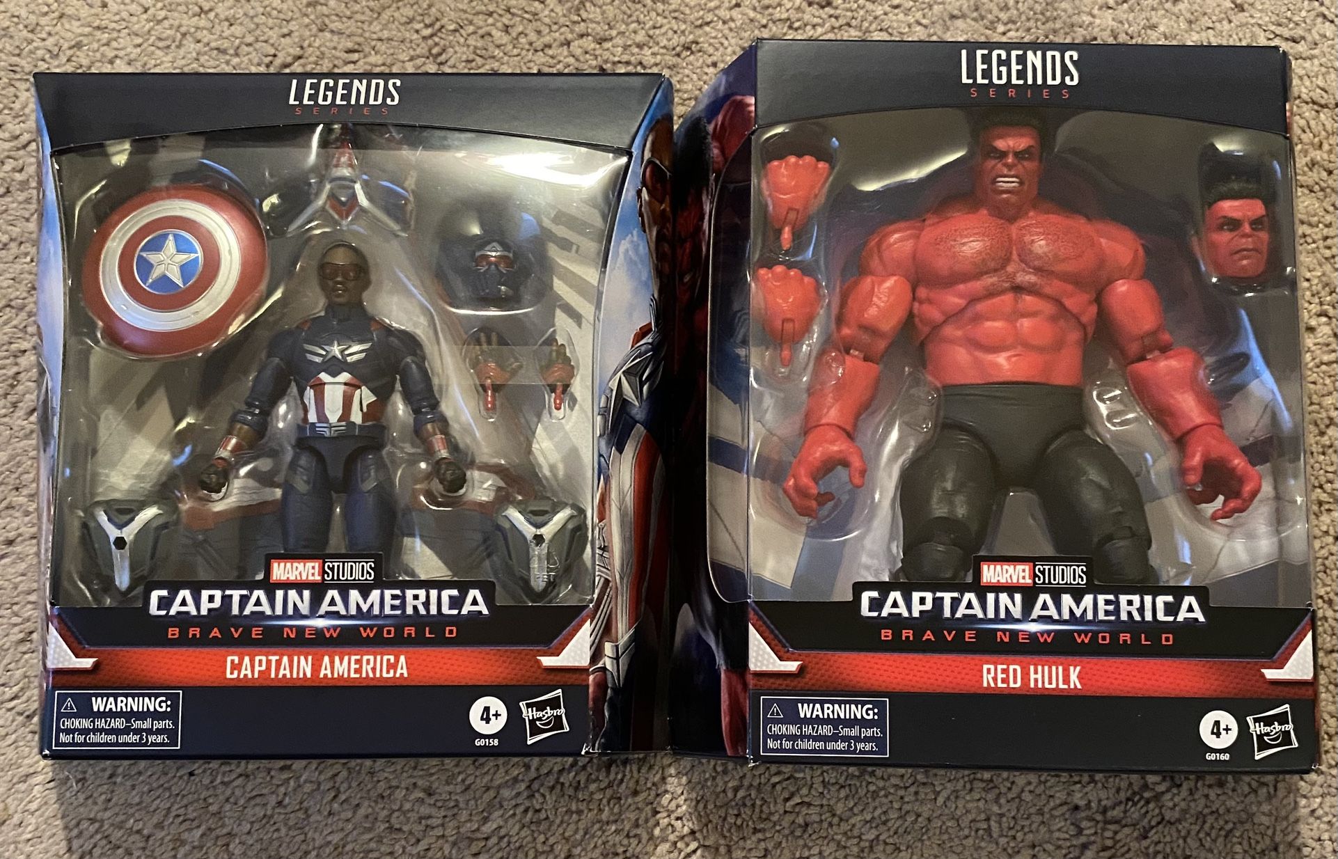 Captain America And Red Hulk Brave New World Marvel Legends Figures