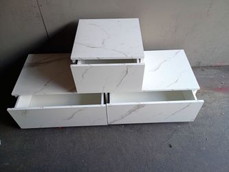 Jackson modern  78.8'' Faux Marble TV stand with Drawers