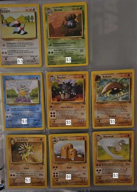 NM Vintage Pokemon Cards