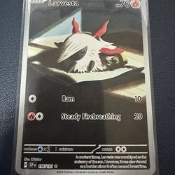 Pokemon Larvesta Illustration Rare #196/191 Surging Sparks