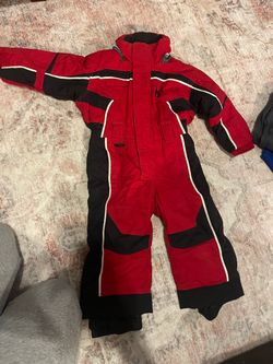 Spyder Kids One-Piece Ski/Snow Suit Size 3 – Red & Black – $30