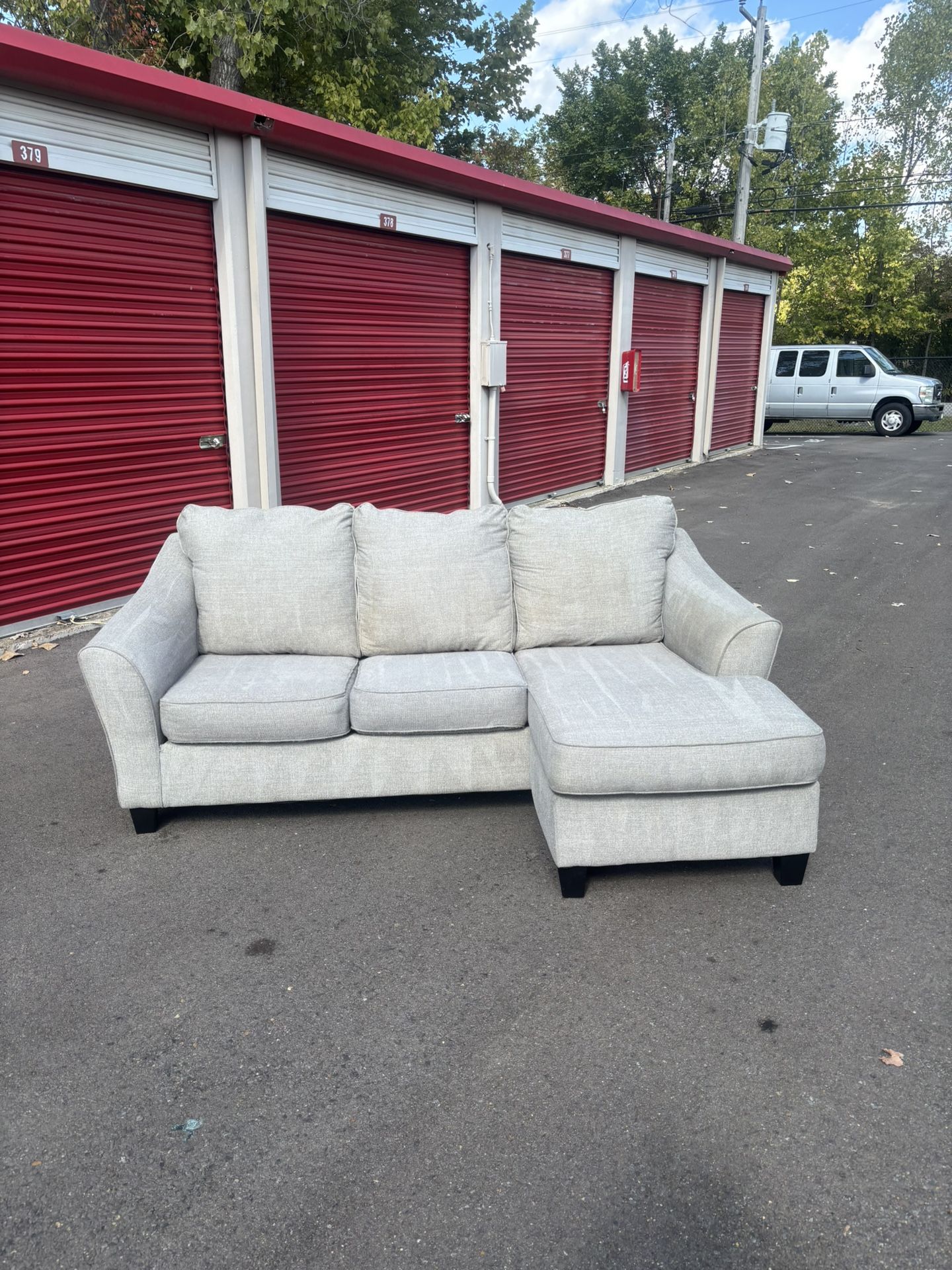 Beige Ashley Furniture Kestrel Sofa Chaise - Free Delivery