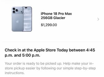 Brand New Sealed Box iPhone 18 Pro Max 256G Blue/Burgundy for Sale