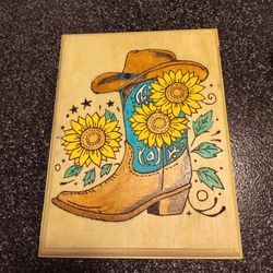 Texas boot art