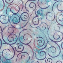 Fa--15 Keepsake Calico Multiple Colors W/Purple Swirls