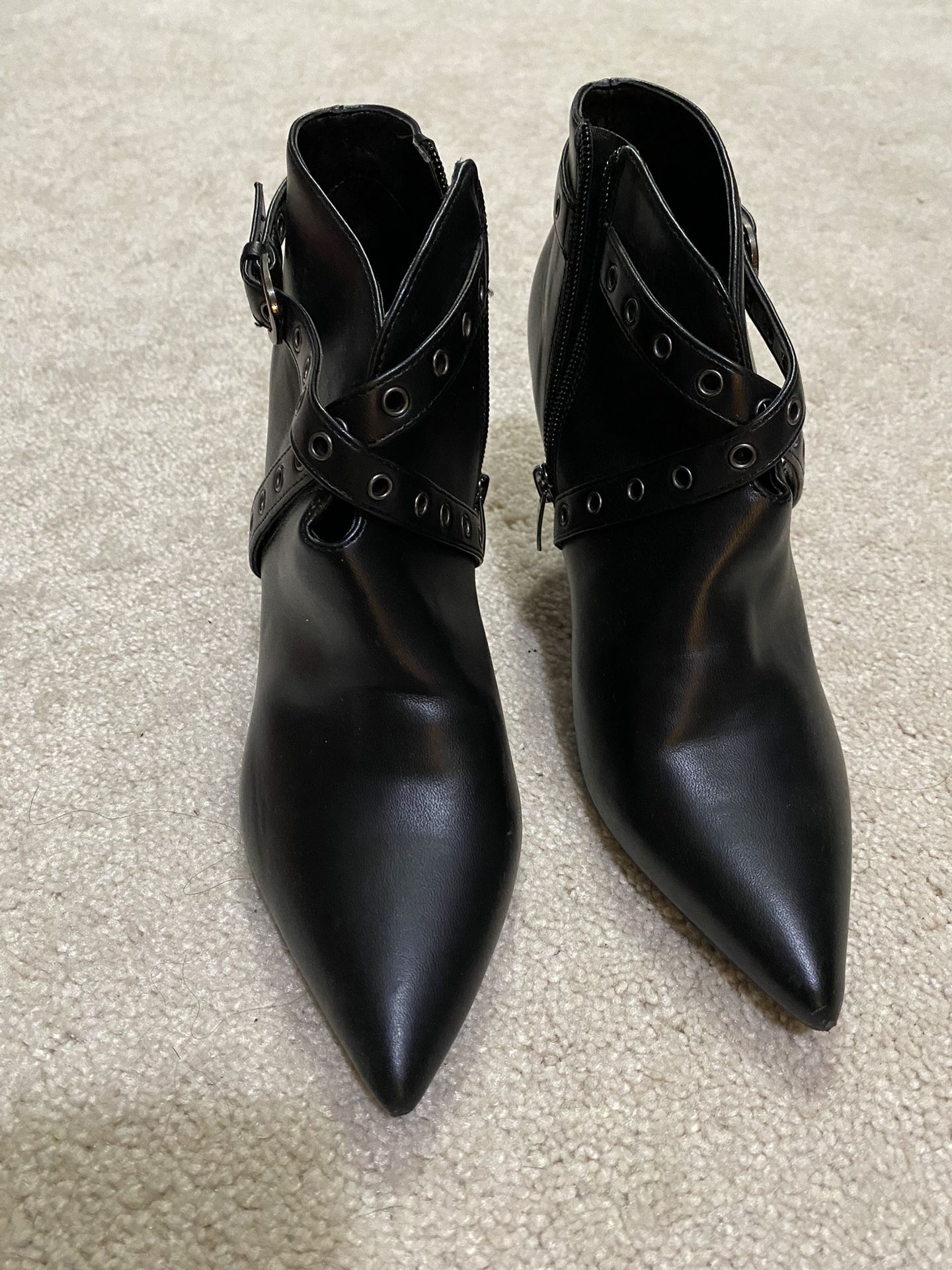 Boot 3 Inch Heels Adjustable Ankle Buckles 