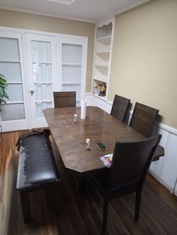 Dining table for six