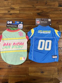 San Diego Padres/Los Angeles Chargers Pet Jersey Size Medium